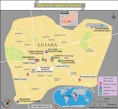 Lusaka Map .